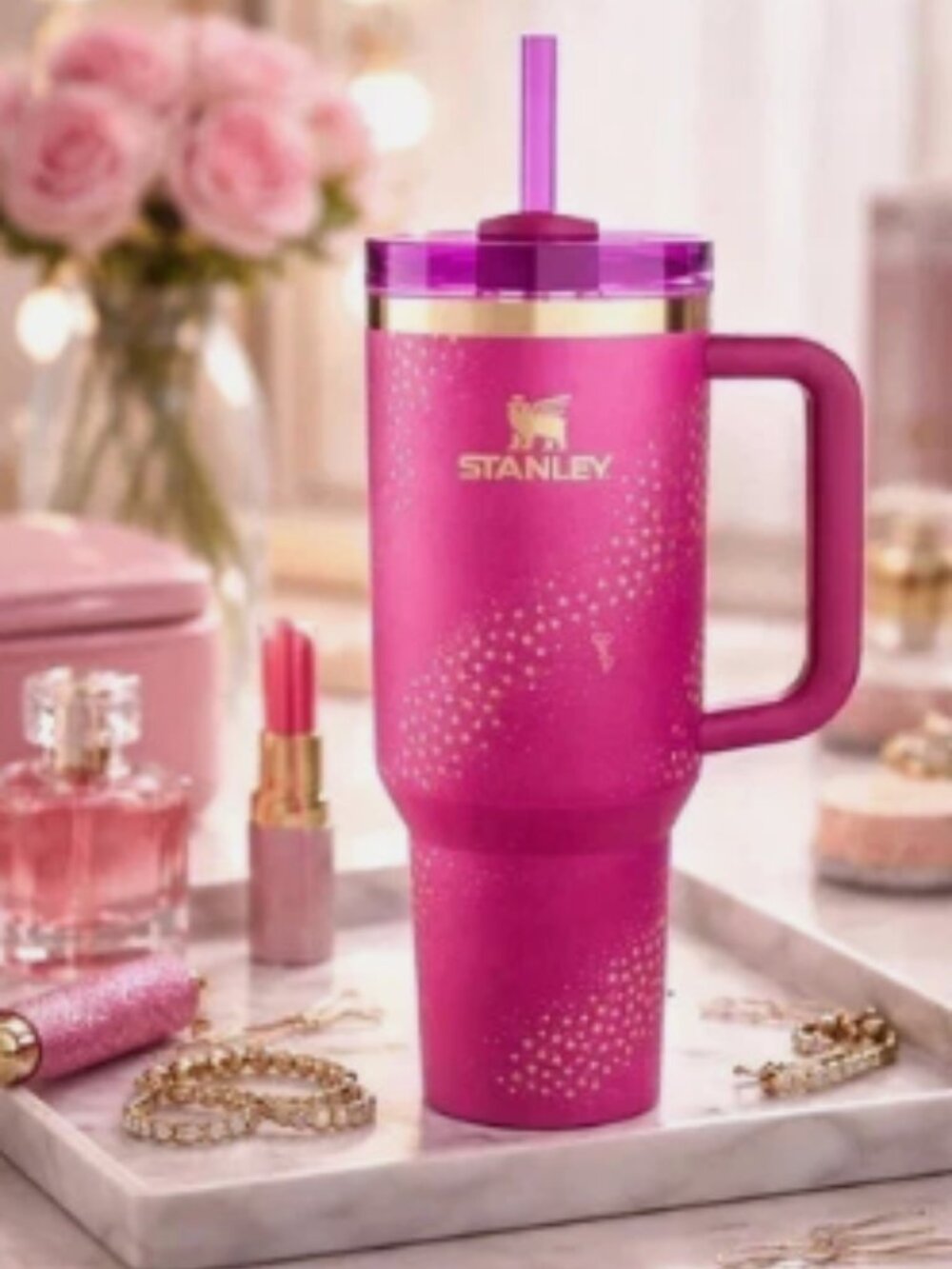 Stanley x Barbie 70's Superstar 40oz Quencher 65th Anniversary